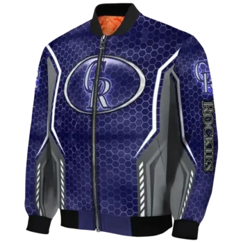 customized colorado rockies power plate blue bomber jacket best selling