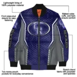 customized colorado rockies power plate blue bomber jacket best selling