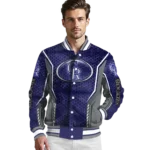 customized colorado rockies power plate blue varsity jacket best selling