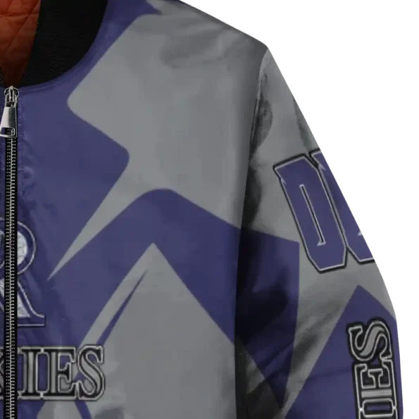 customized colorado rockies spider mark blue black crocs bomber jacket premium grade