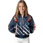 customized detroit tigers chevron angles navy bomber jacket best selling