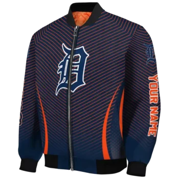customized detroit tigers chevron arrow navy bomber jacket best selling