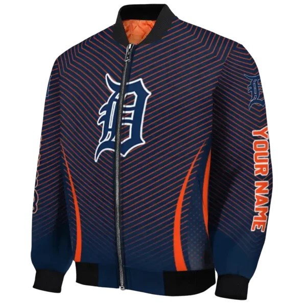 customized detroit tigers chevron arrow navy bomber jacket best selling