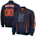 customized detroit tigers chevron arrow navy bomber jacket best selling