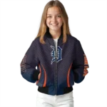 customized detroit tigers chevron arrow navy bomber jacket best selling
