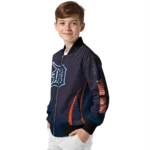 customized detroit tigers chevron arrow navy bomber jacket best selling