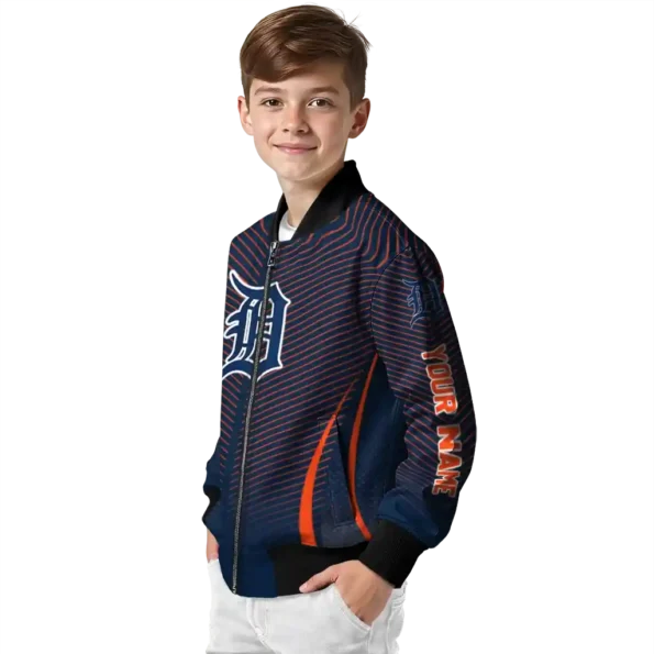 customized detroit tigers chevron arrow navy bomber jacket trendy