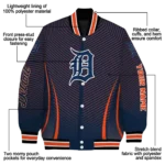 customized detroit tigers chevron arrow navy varsity jacket best selling