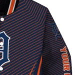 customized detroit tigers chevron arrow navy varsity jacket best selling