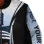 customized detroit tigers mesh effect navy black bomber jacket best selling