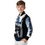 customized detroit tigers mesh effect navy black bomber jacket best selling