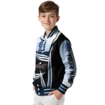 customized detroit tigers mesh effect navy black varsity jacket best selling