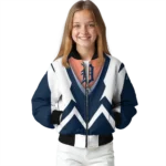 customized detroit tigers v stripes navy white bomber jacket best selling