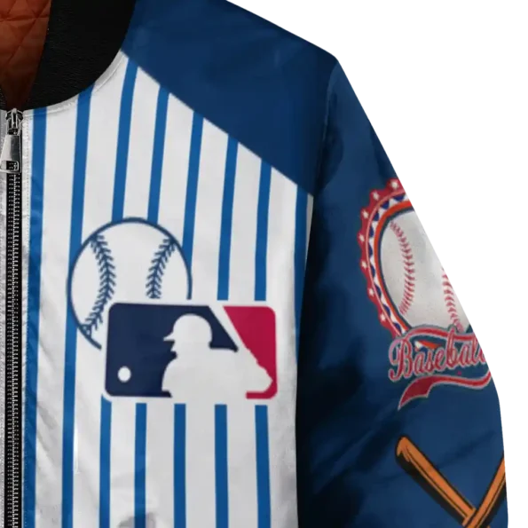 customized houston astros eagle baseball blue white bomber jacket premium grade