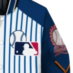 customized houston astros eagle baseball blue white varsity jacket best selling