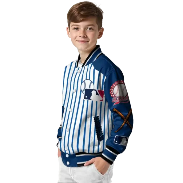 customized houston astros eagle baseball blue white varsity jacket trendy