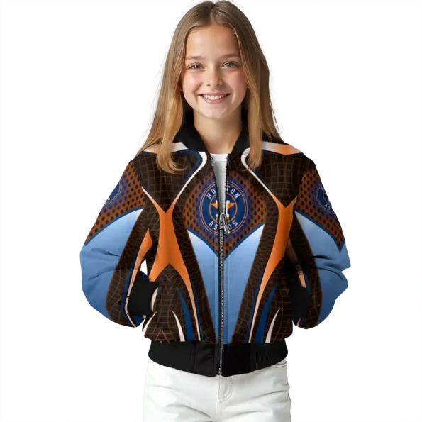 customized houston astros mesh chest orange crocs black bomber jacket top rated