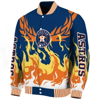 customized houston astros winged blaze blue white varsity jacket best selling