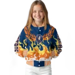 customized houston astros winged blaze blue white varsity jacket best selling