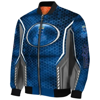 customized kansas city royals power plate royal blue bomber jacket best selling