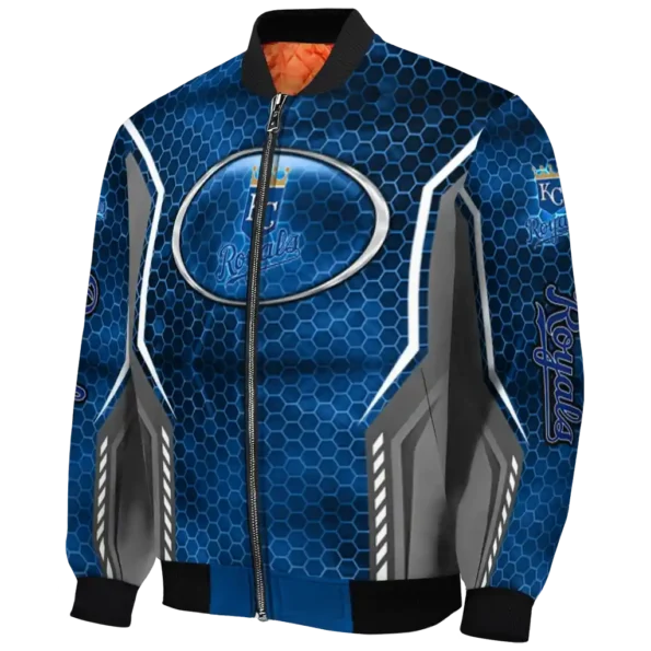 customized kansas city royals power plate royal blue bomber jacket best selling