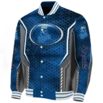 customized kansas city royals power plate royal blue varsity jacket best selling