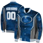 customized kansas city royals power plate royal blue varsity jacket best selling