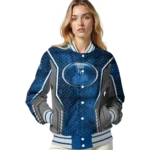 customized kansas city royals power plate royal blue varsity jacket best selling