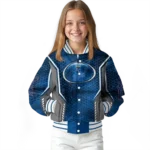 customized kansas city royals power plate royal blue varsity jacket best selling