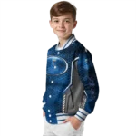 customized kansas city royals power plate royal blue varsity jacket best selling