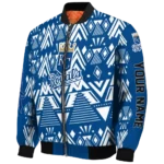 customized kansas city royals pyramid shapes royal blue bomber jacket best selling