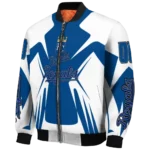 customized kansas city royals spider mark royal blue tan crocs bomber jacket best selling