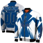 customized kansas city royals spider mark royal blue tan crocs bomber jacket best selling