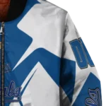 customized kansas city royals spider mark royal blue tan crocs bomber jacket best selling