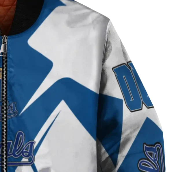 customized kansas city royals spider mark royal blue tan crocs bomber jacket premium grade