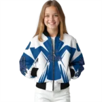 customized kansas city royals spider mark royal blue tan crocs bomber jacket best selling