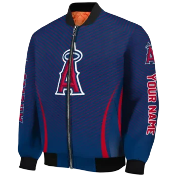 customized los angeles angels chevron arrow blue bomber jacket best selling