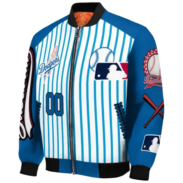 customized los angeles dodgers eagle baseball blue white bomber jacket best selling