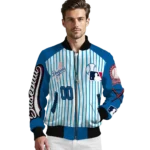 customized los angeles dodgers eagle baseball blue white bomber jacket best selling