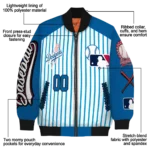 customized los angeles dodgers eagle baseball blue white bomber jacket best selling