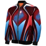 customized los angeles dodgers mesh chest red crocs black bomber jacket best selling