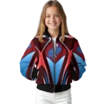 customized los angeles dodgers mesh chest red crocs black bomber jacket best selling