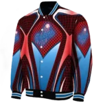 customized los angeles dodgers mesh chest red crocs black varsity jacket best selling