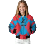 customized miami marlins spider mark blue black crocs bomber jacket best selling