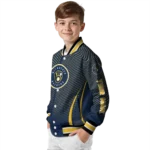 customized milwaukee brewers chevron arrow navy blue varsity jacket best selling