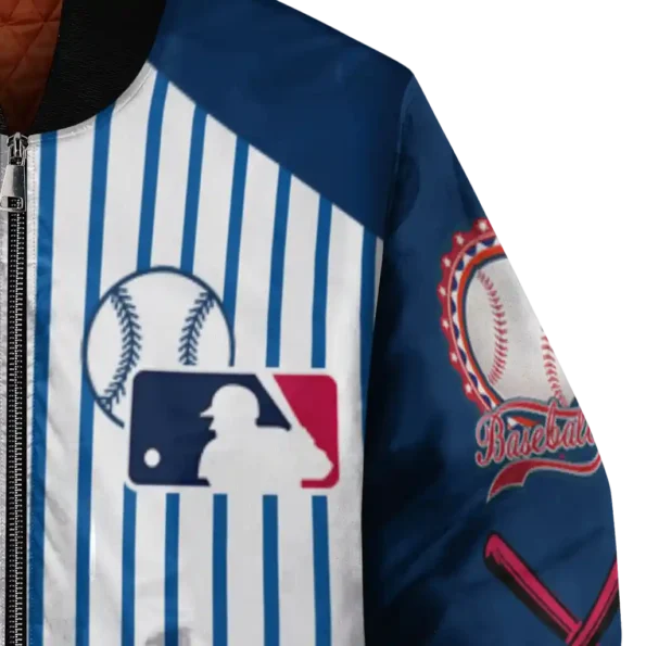 customized minnesota twins eagle baseball navy white bomber jacket premium grade