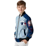customized minnesota twins eagle baseball navy white bomber jacket best selling