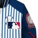 customized minnesota twins eagle baseball navy white varsity jacket best selling