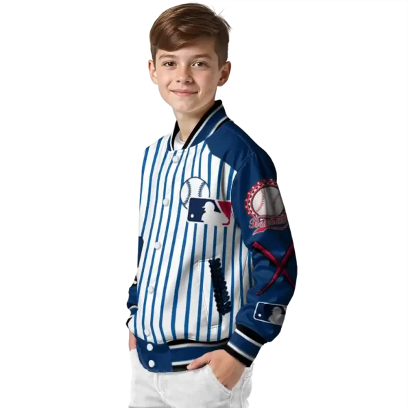 customized minnesota twins eagle baseball navy white varsity jacket trendy