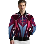 customized minnesota twins mesh chest black bomber jacket best selling